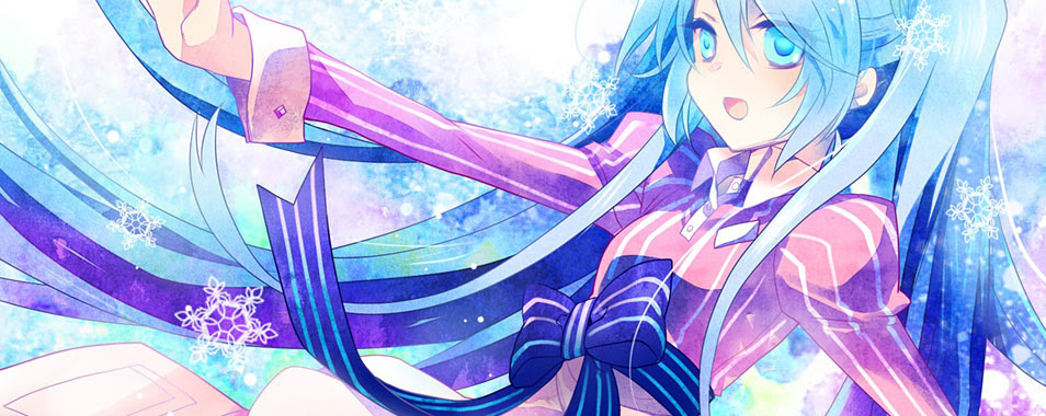 初音ミク リボンをしたミクの可愛いイラスト画像 ボカロ壁紙