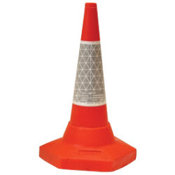 JSP Sand Weighted Traffic Cone 50cm Reflective Sealed moulded base ...