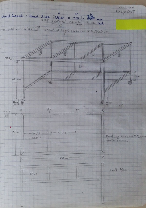 FREE DIY HOMEMADE METAL WORKBENCH PLANS | ModelEngineeringInThailand 