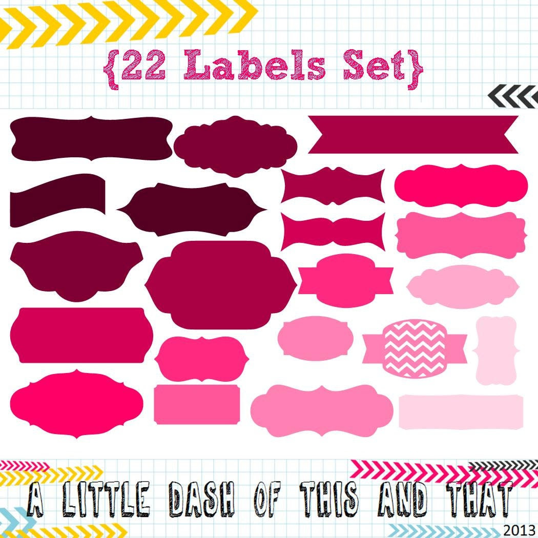 Download 22 Labels SVG DXF cut files by alittledashof on Etsy