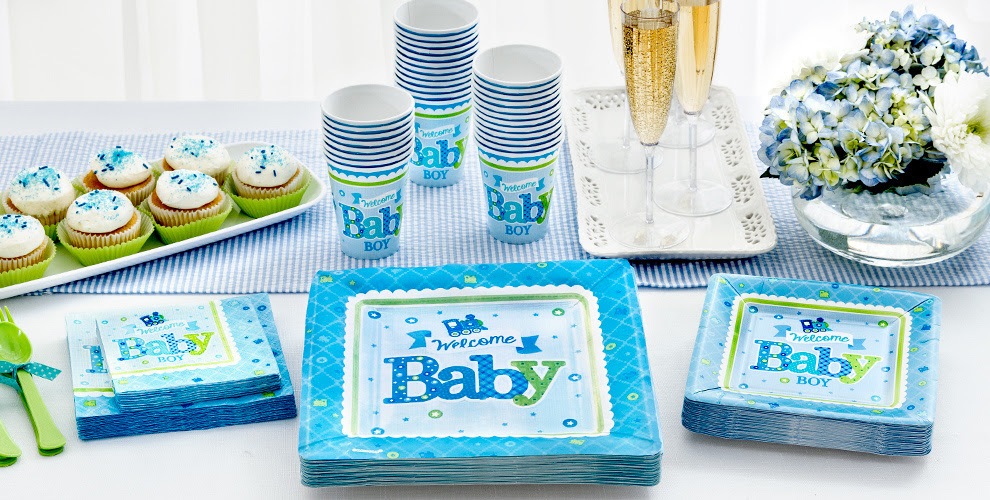 Welcome Baby Boy Baby Shower Party Supplies Party City Welcome Baby Boy Baby Shower Party Supplies Party City
