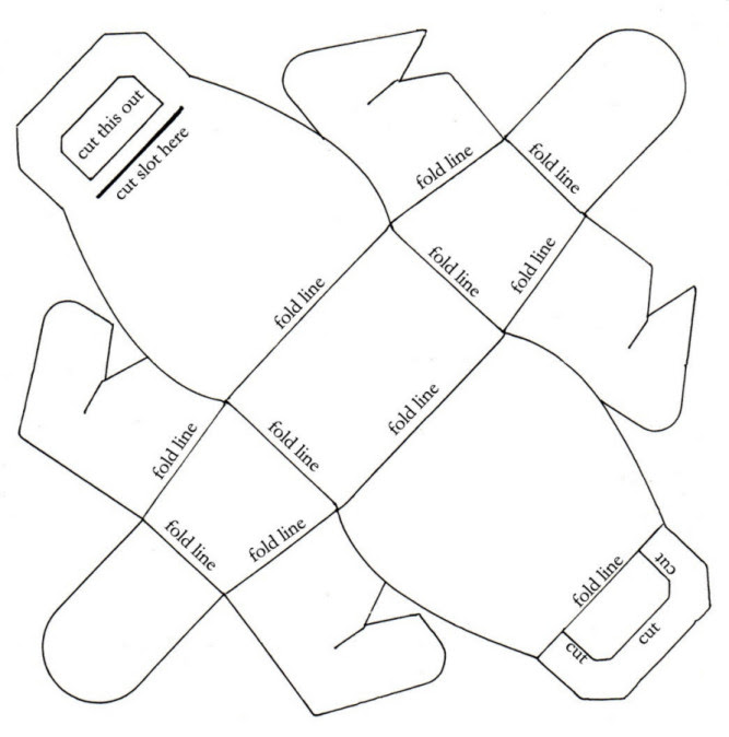 15 Large Paper Purse Template Images Paper Purse Template, Paper