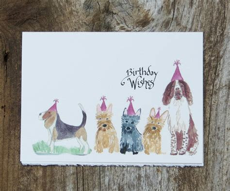  dogs birthday card els cards
