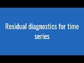 HOW TO DEAL WITH A NEGATIVE RESIDUAL IN STATISTICS AND TIME SERIES ANALYSIS