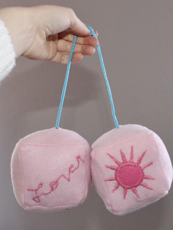 DIY These Taylor Swift-Inspired Fuzzy Dice For Your "Lover"