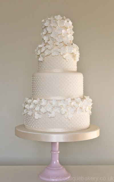 Hydrangea , Pearls Wedding Cake  Wedding Ideas  Pinterest