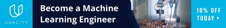 Get 10% off Machine Learning Program at Udacity