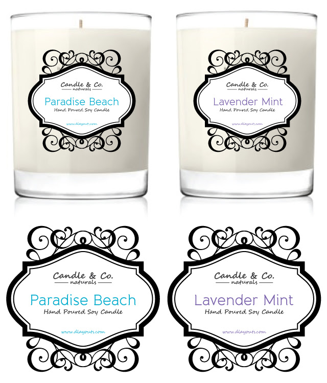Handmade Soy Candles Label Template - dLayouts Graphic Design Blog