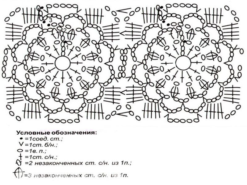летний топ с вязаным ажурным верхом