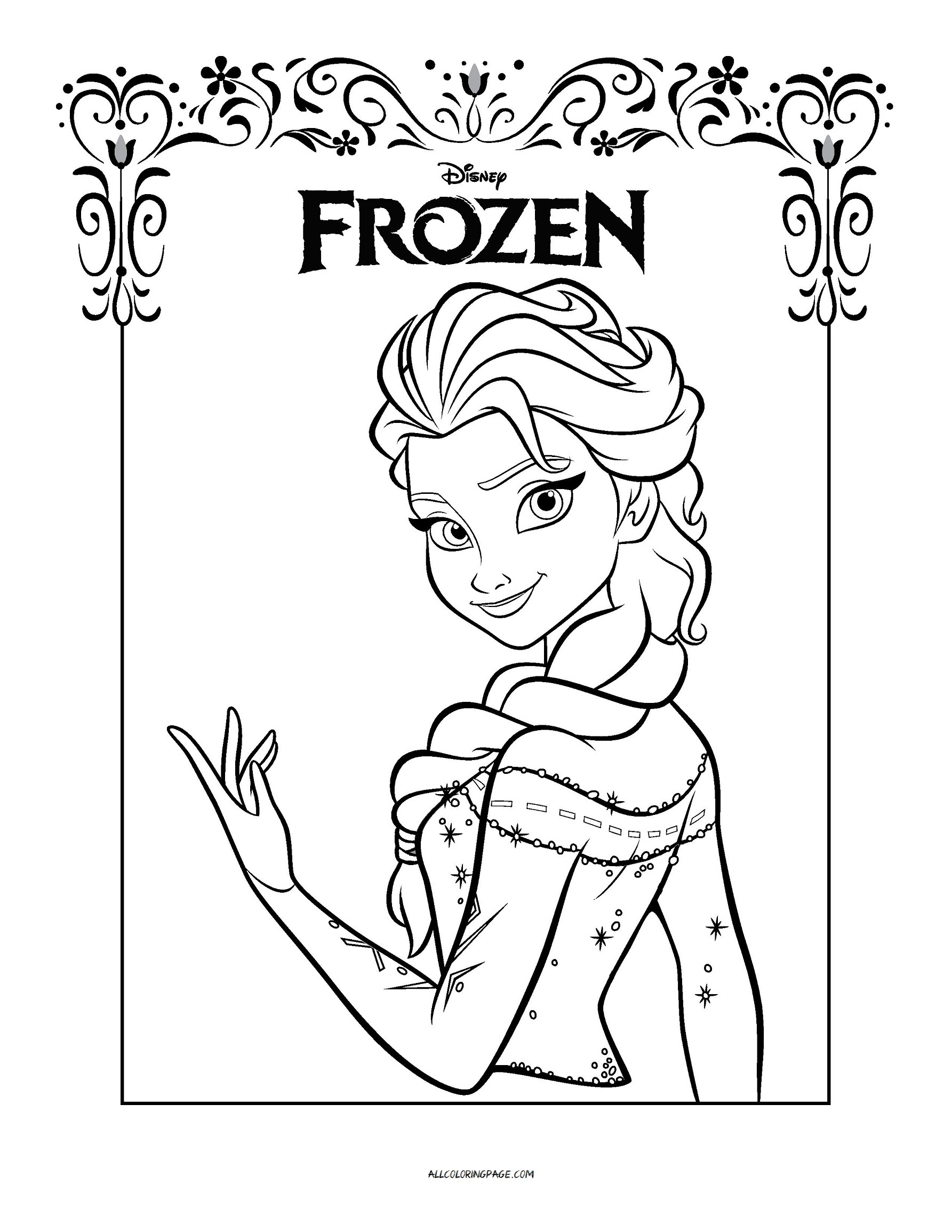 Download Frozen Coloring Pages | Free Printable Coloring Page