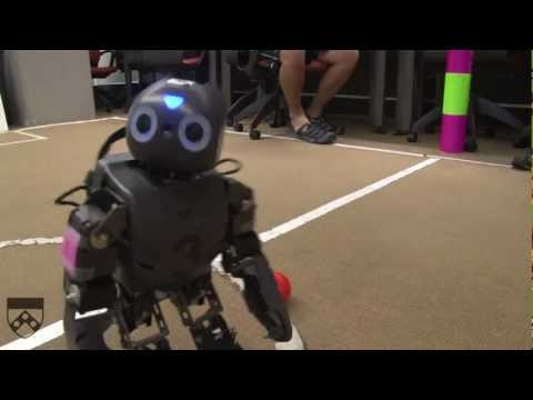 Humanoid Robots Playing Soccer at RoboCup, Part 1