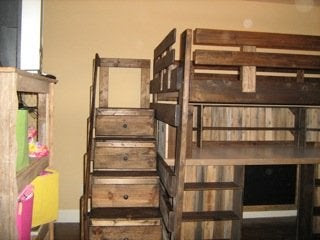 Loft Bed with Desk/Toy Box & Dresser Drawer Stair Case - by ...