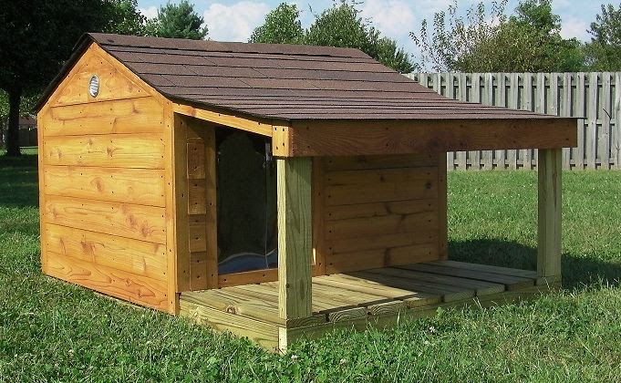 Training wood project: Tell a How to build a xl dog house