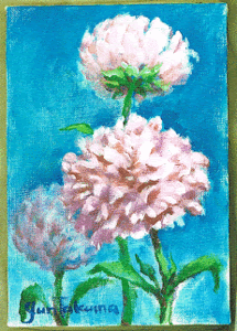花を描く 芍薬 田熊 順の絵画教室 塗り絵で癒し 風景画 花の絵