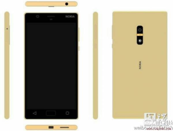 Nokia D1C phiên bản màu vàng kim loại.