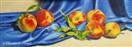 Frieze Painting V - Peaches Still Life