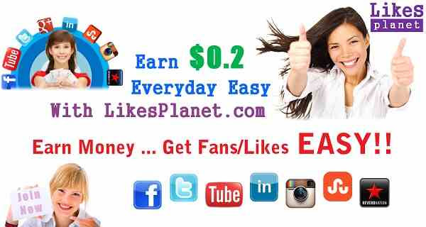 Likesplanet, Increase your social media followers 