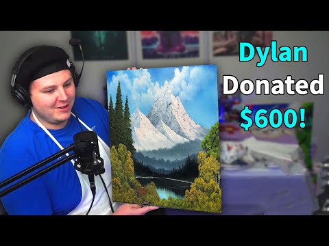 i followed a Bob Ross tutorial and sold my painting..