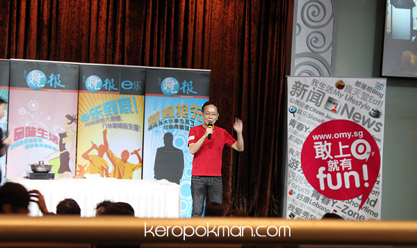 Ah Lun giving us the welcome speech