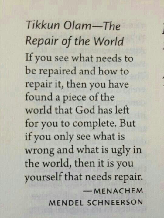 Tikkun Olam | My Jewish Heritage | Pinterest