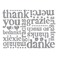 A World Of Thanks Clear-Mount Background Stamp