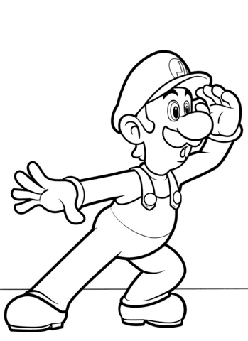Coloriage Mario Bros Luigi Coloriages A Imprimer Gratuits