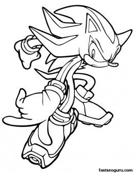 Printable Sonic The Hedgehog Coloring Pages