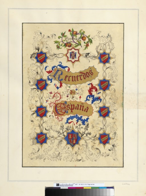 Portada del libro Recuerdos de España de Edward King Tenison. Bibliothèque Nationale de France
