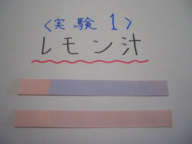 リトマス試験紙で実験 中学２年生の日記と発見