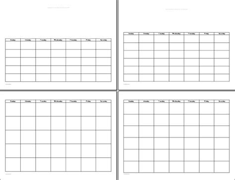  printable undated calendars blank calendar template calendar