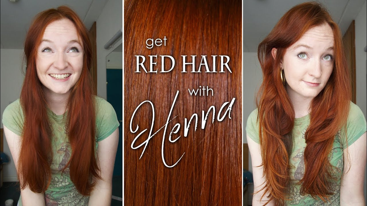 How to Dye Your Hair Red with Henna - YouTube