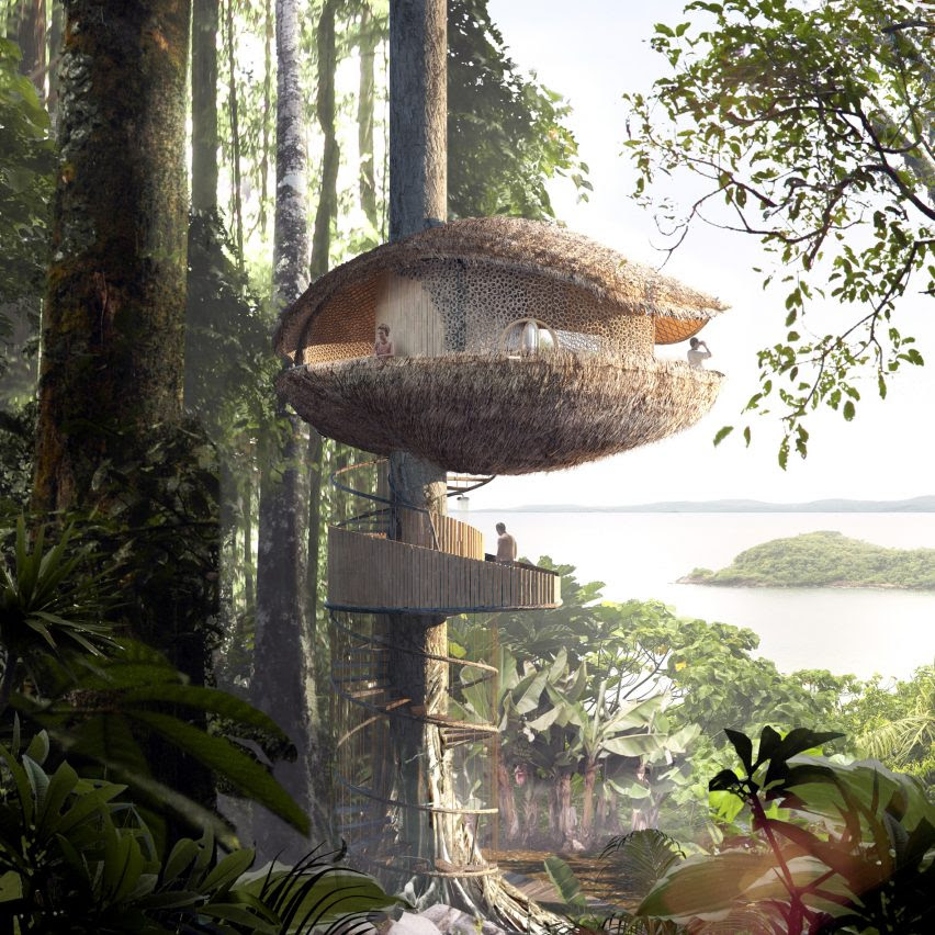BÍKU Treehouse Resort by Baca Architects