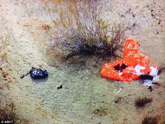 Parachutes were spotted in the area, and ABC captured this image of them on the ground