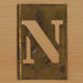 Brass Stencil Letter N