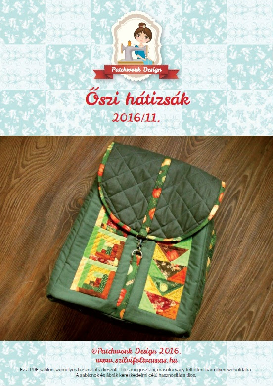 Patchwork hátizsák szabásminta