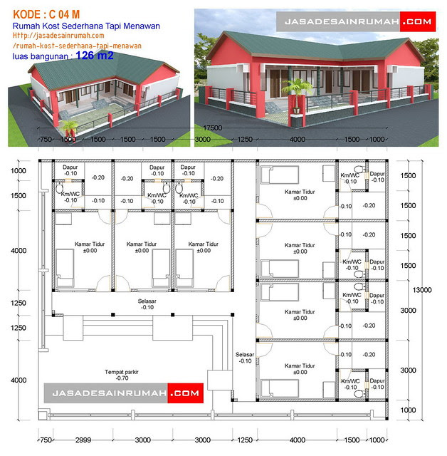 Rumah Kost Sederhana Tapi Menawan @ Jasa Desain Rumah