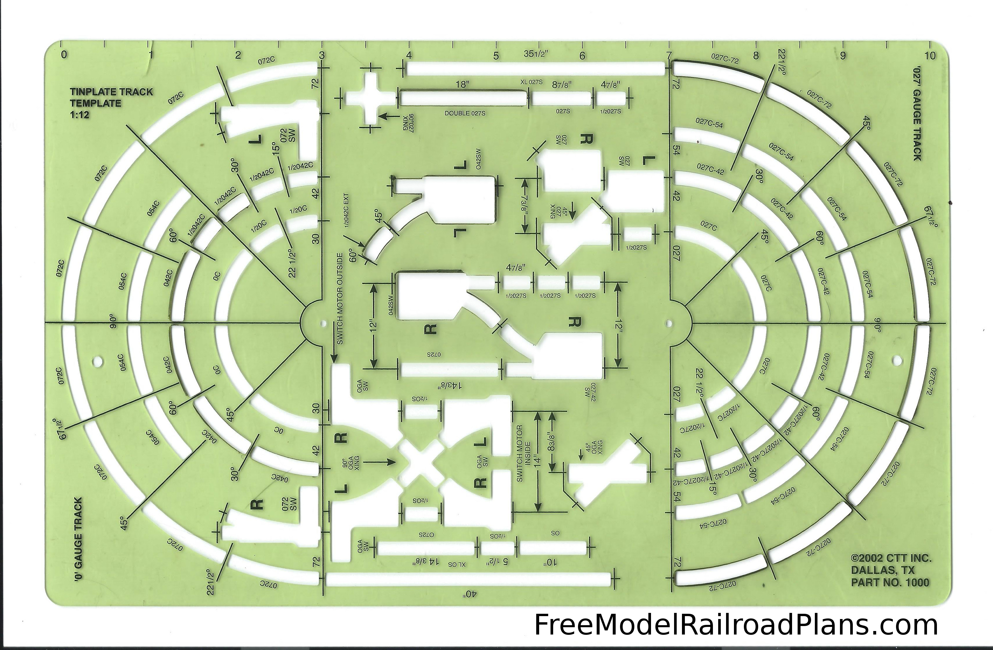  for an O Gauge Model Railroad Layout – Free Model Railroad Plans