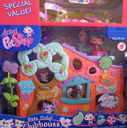 Littlest Pet Shop Pets Only Clubhouse w 4 Exclusive Pets On Sale
