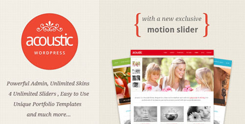 Acoustic v1.2.0 - Powerful Elegant WordPress Theme