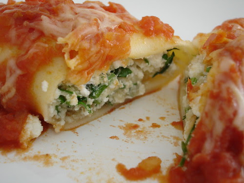 Herb ricotta cannelloni