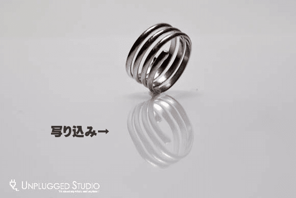 指輪を立てる ホワイトワックスを使う ストロボ撮影 撮影テクニック Unplugged Studio