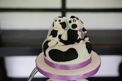 cow wedding cake toppers