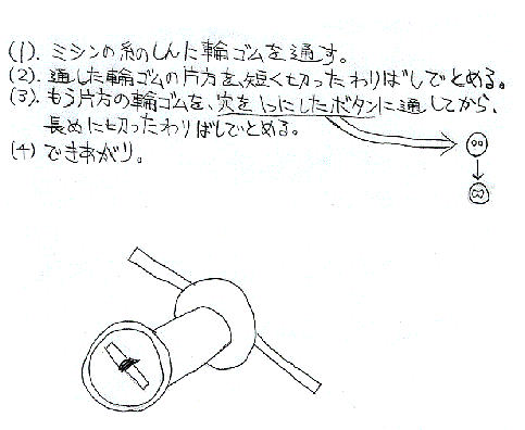 手づくりおもちゃ 糸ぐるま