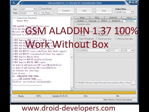 GSM ALADDIN Powered By Miracle team 100% Work Without Box
