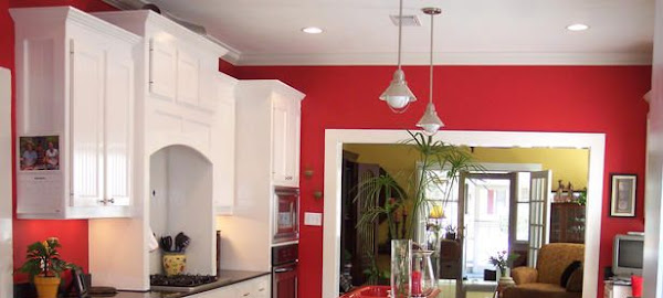 Kitchen Red Wall