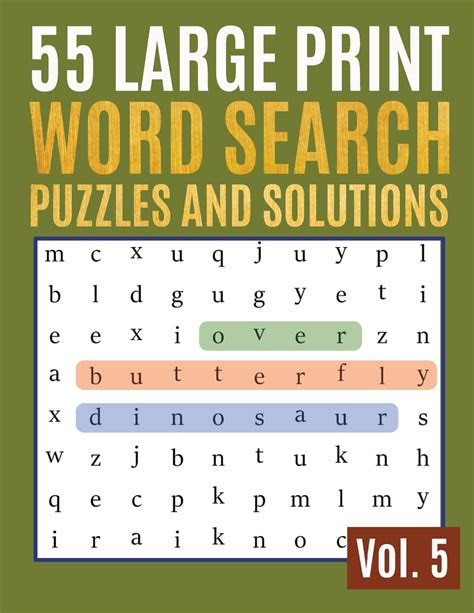 Search through the jumbled letters to find the word; find words for adults seniors 55 large print word search puzzles and