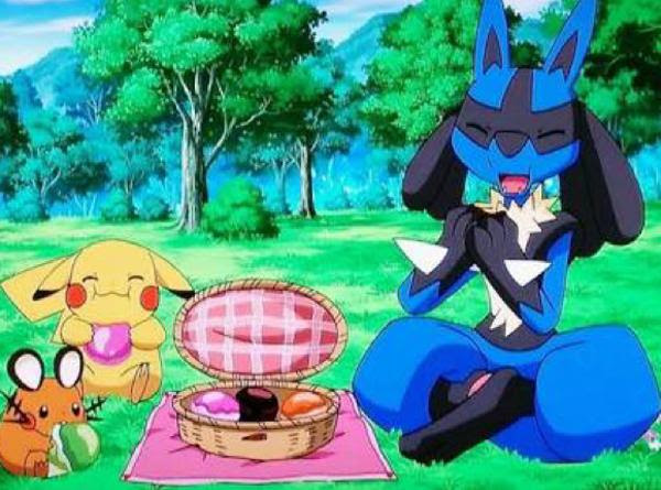 この後 ポフレが以外に小さいことに驚くルカリオだった 16年04月11日のイラストのボケ ボケて Bokete