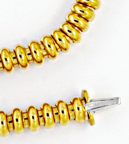 Original-Foto 3, DESIGNER-RINGE-KETTE, KOLLIER / COLLIER 18K GOLD LUXUS!