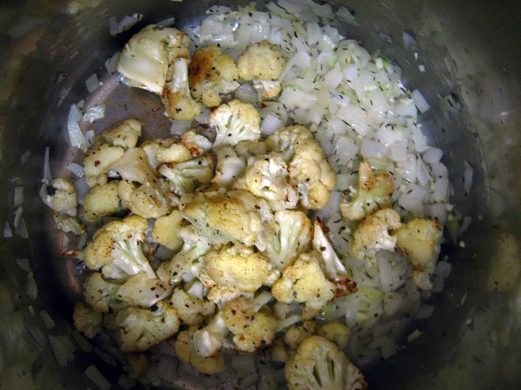 Cauliflower and Cheddar Soup