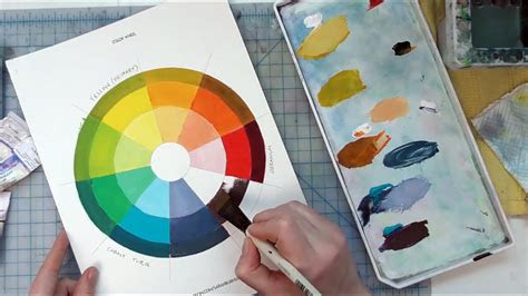 What colors do the veins look like? gouache color mixing charts instructions free printable color mixing